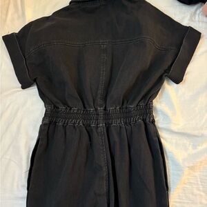 Black denim Miou Muse jumpsuit size medium